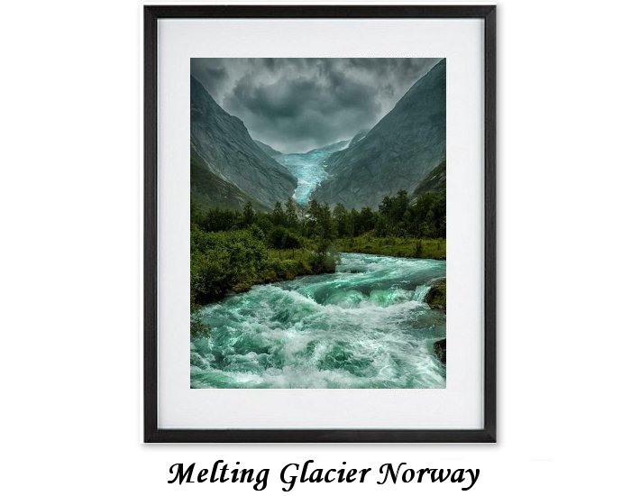 Melting Glacier Norway